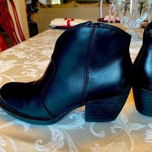 Black booties   Tried to wear about twice.